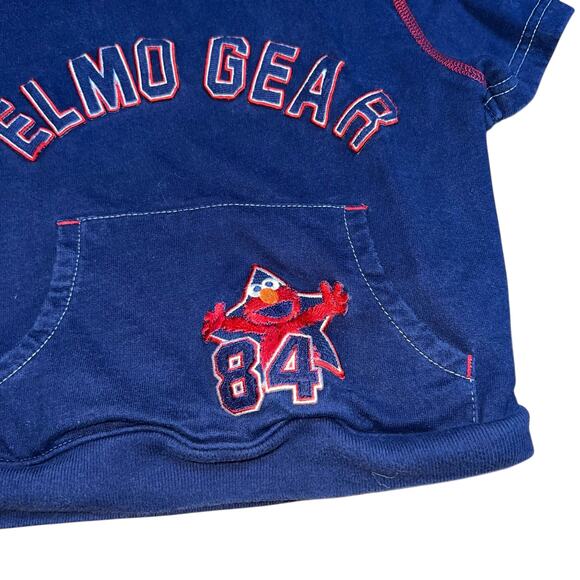 Vintage Sesame Street Elmo y2M embroidered character hoodie size 2T Y2K - Picture 4 of 6